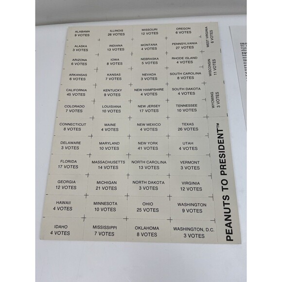 Vintage VTG Rare 1978 Peanuts to President Board Game Missing Money - Picture 10 of 16